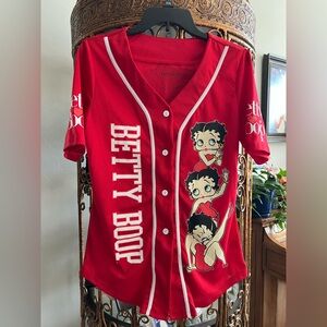 Betty Boop Baseball Jersey